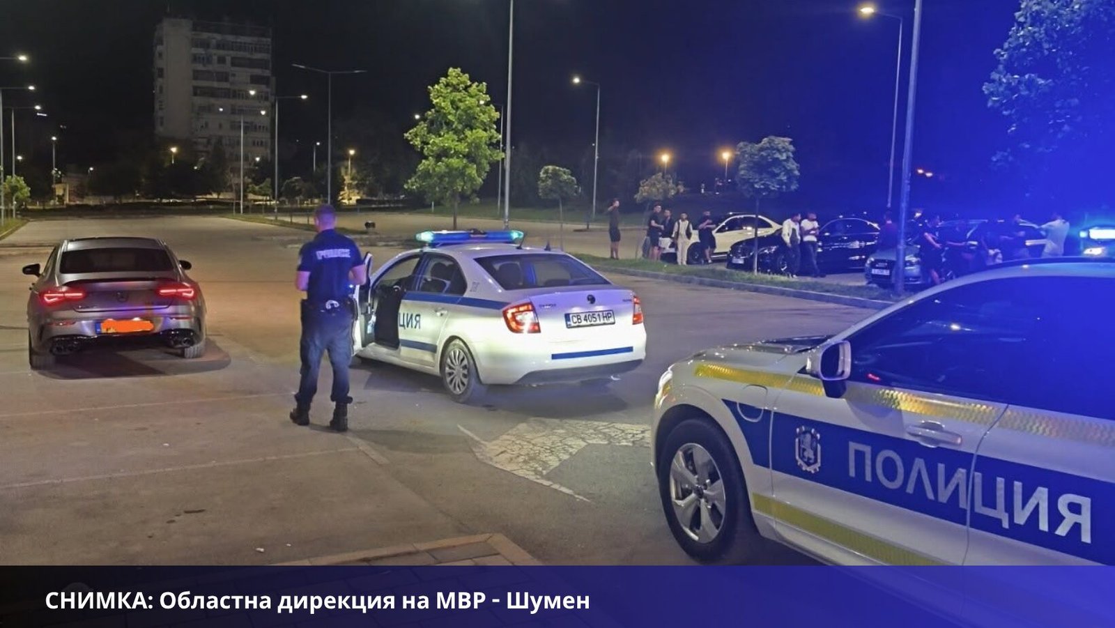 Полицията в Шумен установи водач след дрифт край Арена Шумен